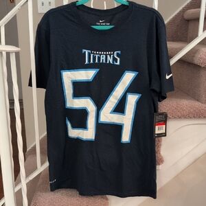Nike Dri-fit NFL Tennessee Titans Tee 54 In Large NWT